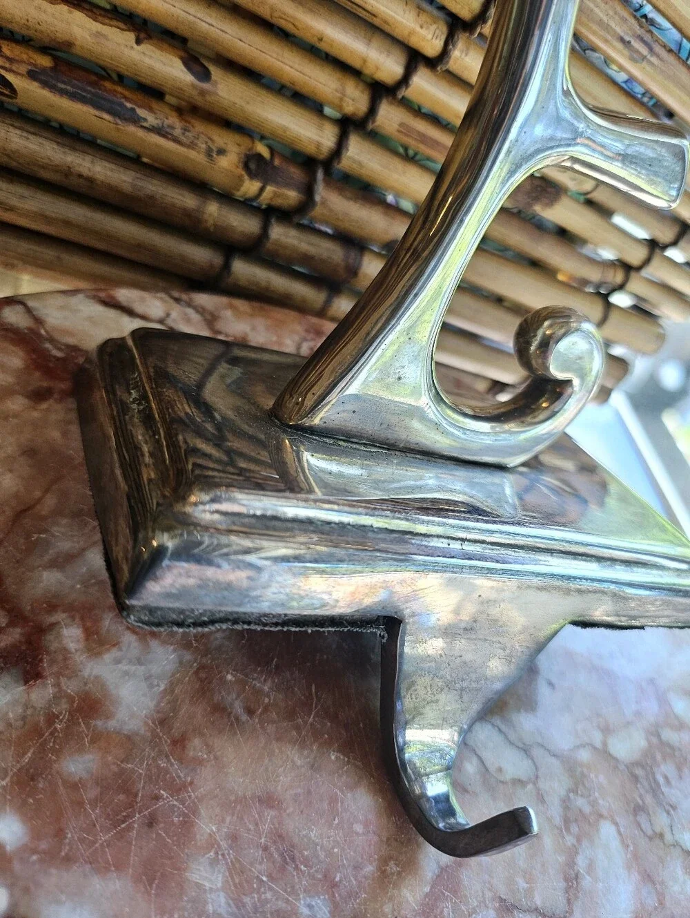 Pottery Barn Silver Tone NOEL Hangers